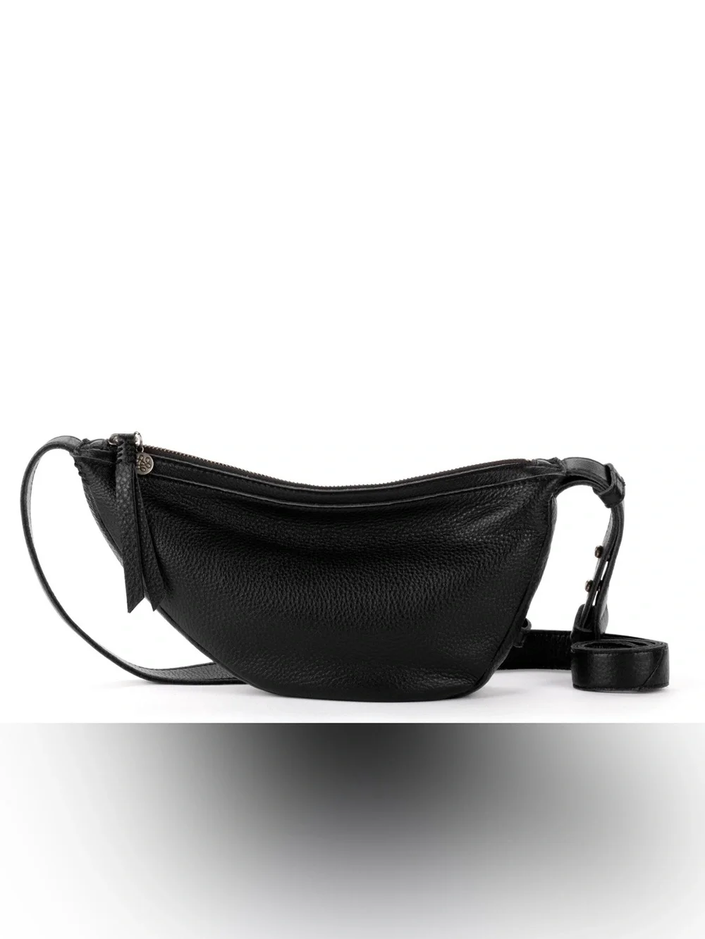 NWT The Sak Tess Sling Leather Bag | Crescent Crossbody Bag Black